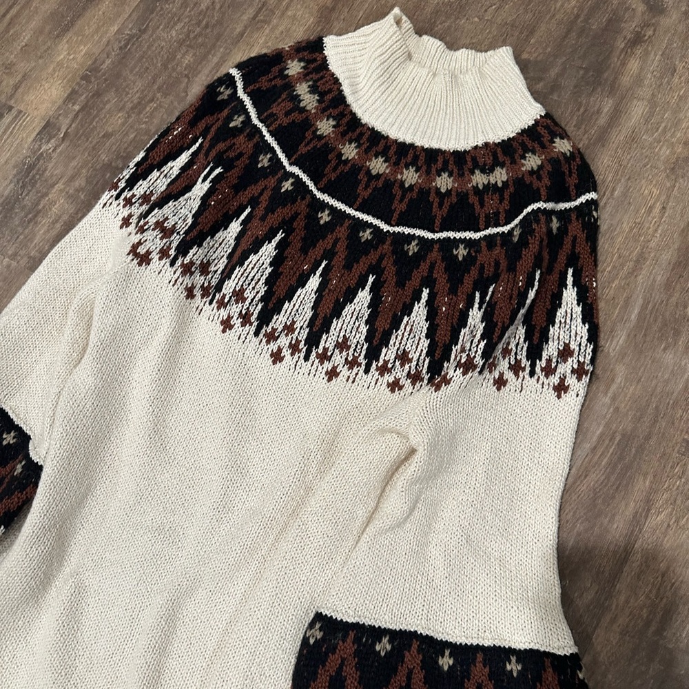 Free people balloon sleeve sweater dress